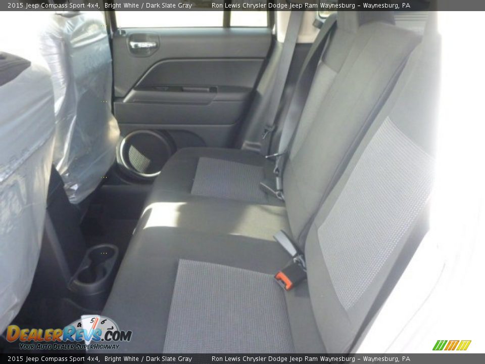 2015 Jeep Compass Sport 4x4 Bright White / Dark Slate Gray Photo #12