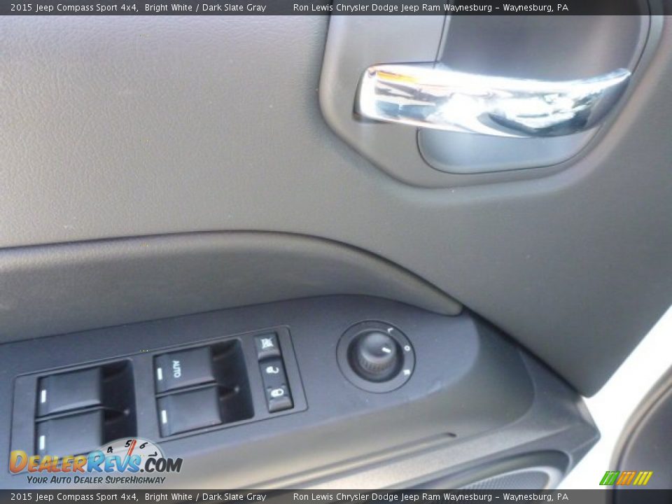 2015 Jeep Compass Sport 4x4 Bright White / Dark Slate Gray Photo #14