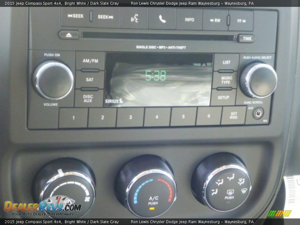 2015 Jeep Compass Sport 4x4 Bright White / Dark Slate Gray Photo #19