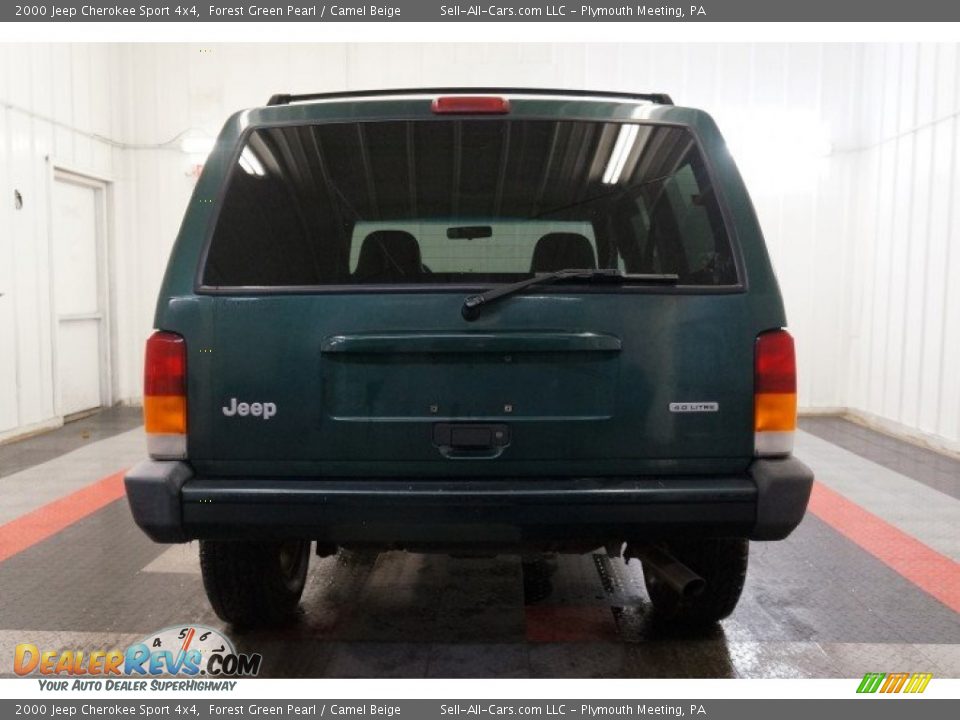2000 Jeep Cherokee Sport 4x4 Forest Green Pearl / Camel Beige Photo #9