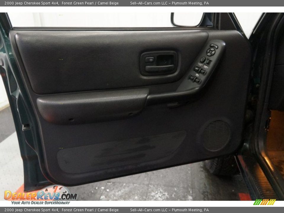 2000 Jeep Cherokee Sport 4x4 Forest Green Pearl / Camel Beige Photo #12
