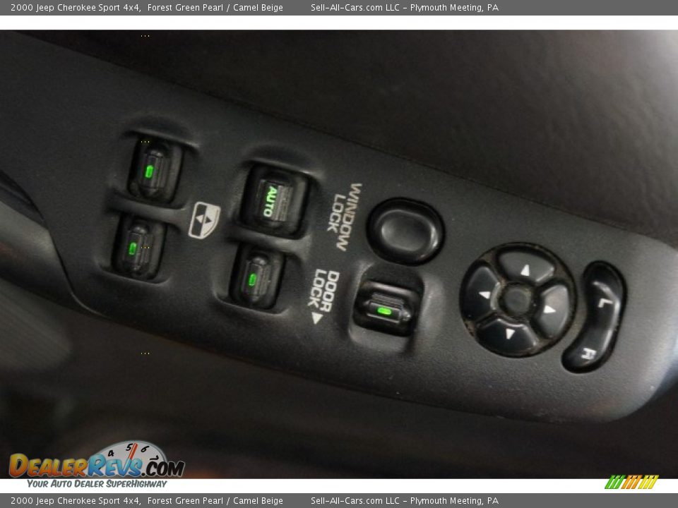 2000 Jeep Cherokee Sport 4x4 Forest Green Pearl / Camel Beige Photo #13
