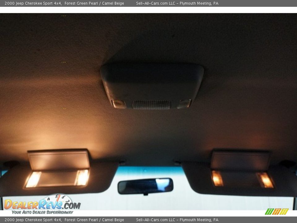 2000 Jeep Cherokee Sport 4x4 Forest Green Pearl / Camel Beige Photo #19