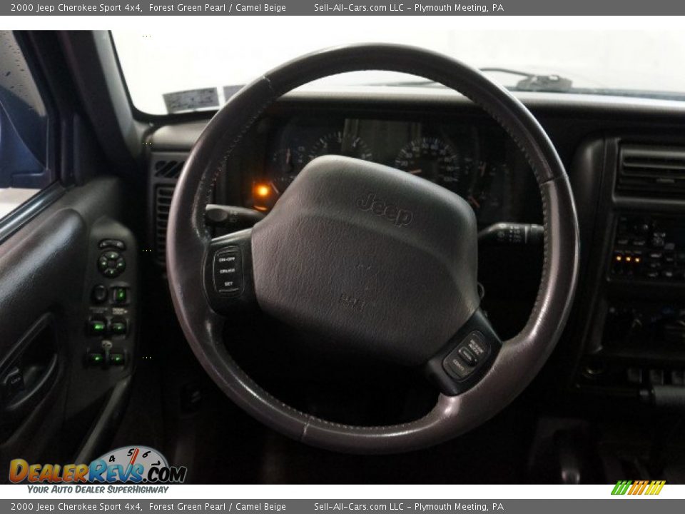 2000 Jeep Cherokee Sport 4x4 Forest Green Pearl / Camel Beige Photo #21