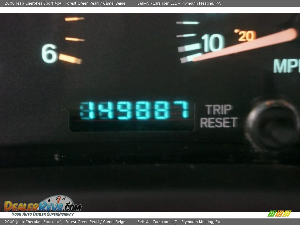 2000 Jeep Cherokee Sport 4x4 Forest Green Pearl / Camel Beige Photo #25