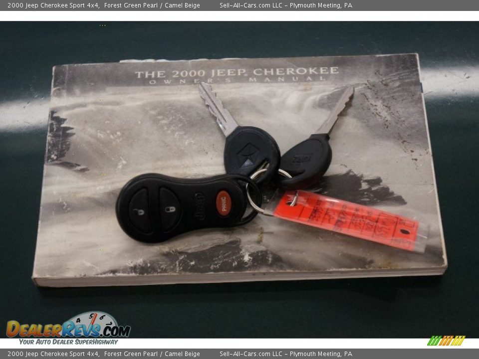 2000 Jeep Cherokee Sport 4x4 Forest Green Pearl / Camel Beige Photo #27