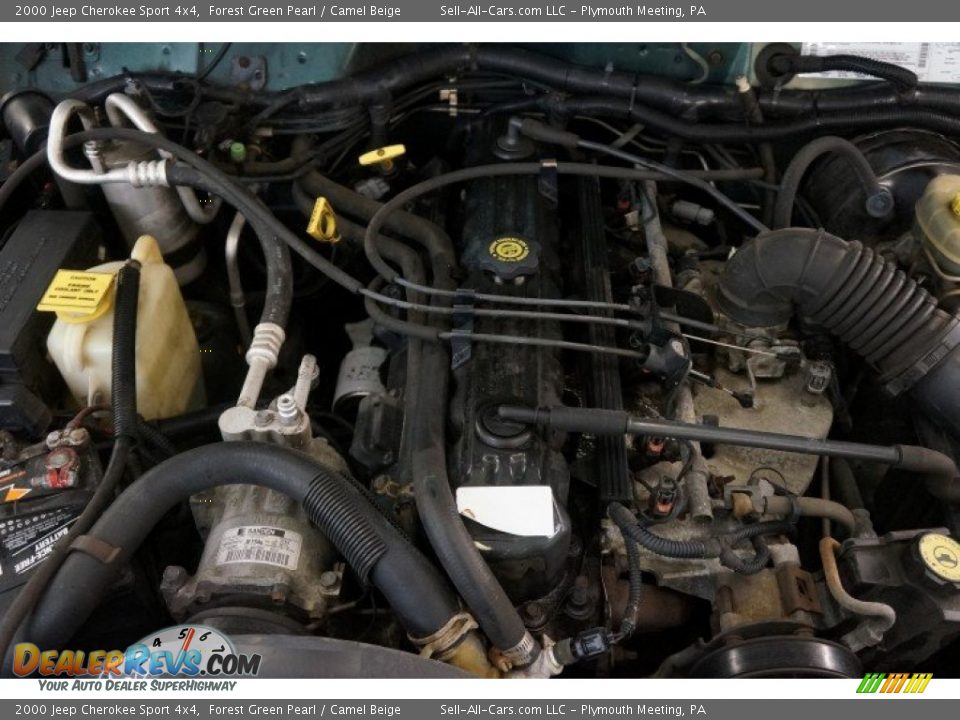 2000 Jeep Cherokee Sport 4x4 Forest Green Pearl / Camel Beige Photo #29