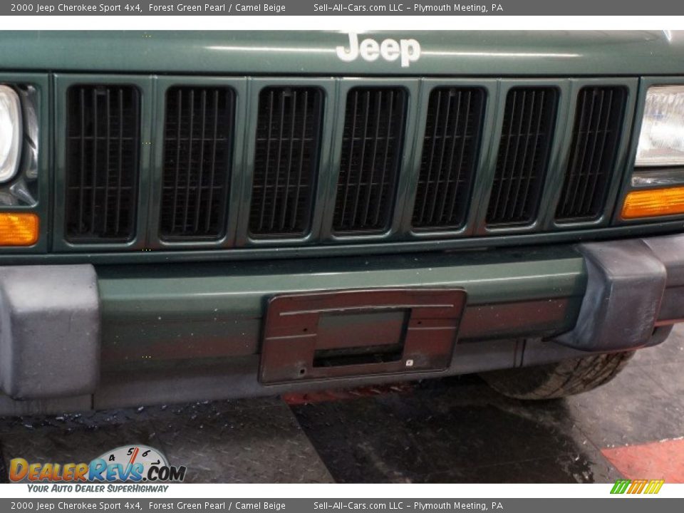 2000 Jeep Cherokee Sport 4x4 Forest Green Pearl / Camel Beige Photo #32