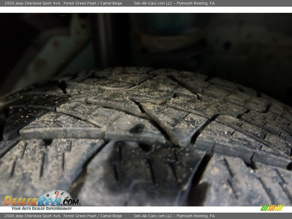 2000 Jeep Cherokee Sport 4x4 Forest Green Pearl / Camel Beige Photo #36