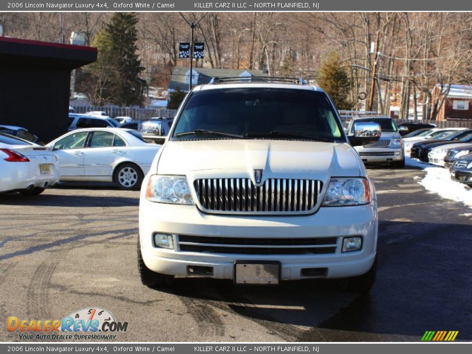 2006 Lincoln Navigator Luxury 4x4 Oxford White / Camel Photo #2