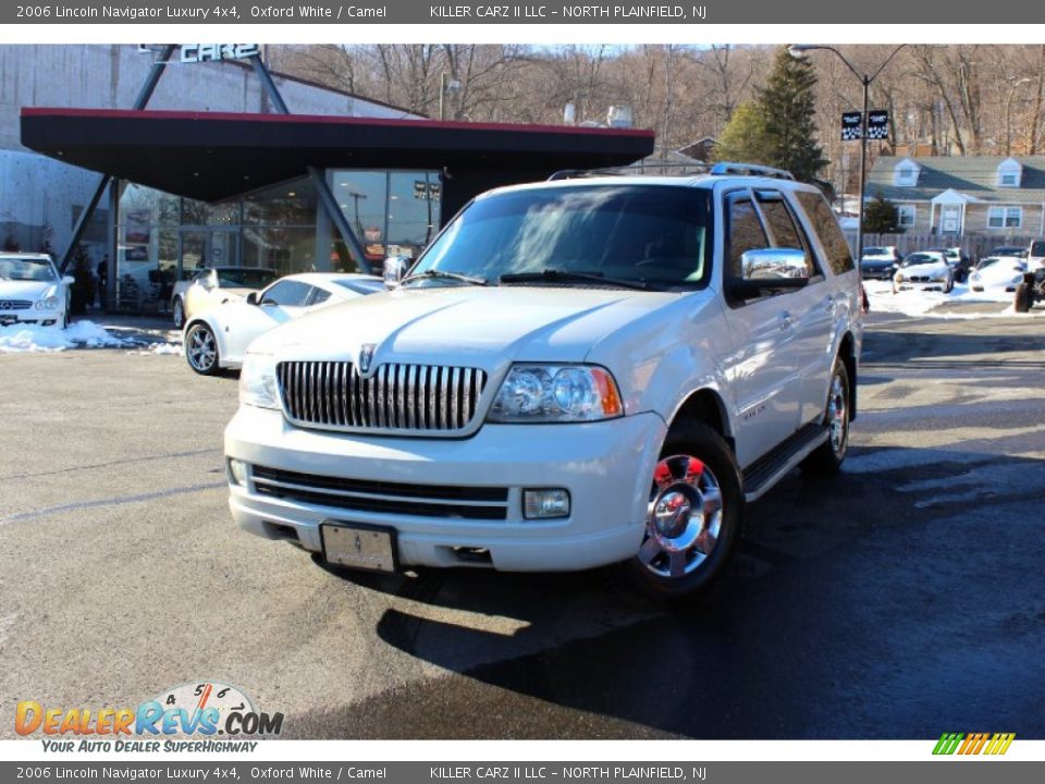 2006 Lincoln Navigator Luxury 4x4 Oxford White / Camel Photo #3