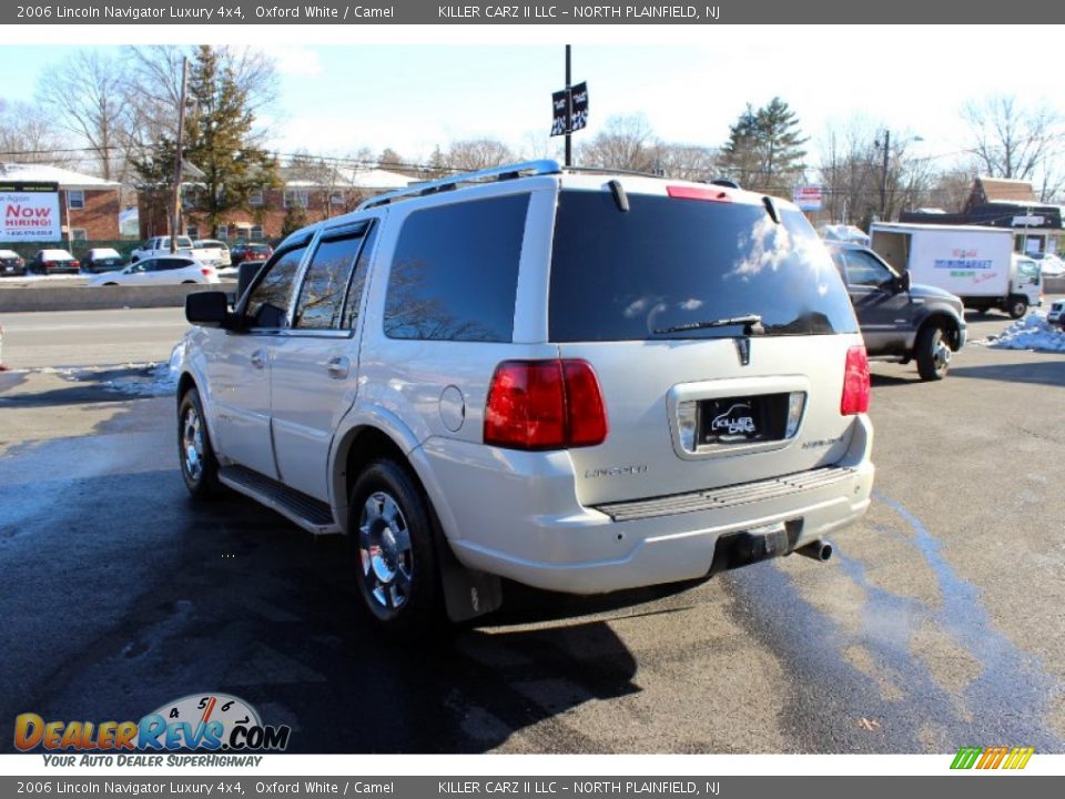 2006 Lincoln Navigator Luxury 4x4 Oxford White / Camel Photo #4