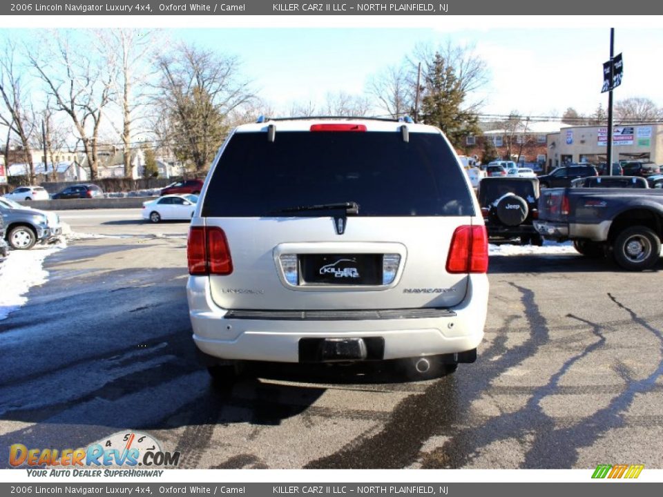 2006 Lincoln Navigator Luxury 4x4 Oxford White / Camel Photo #5