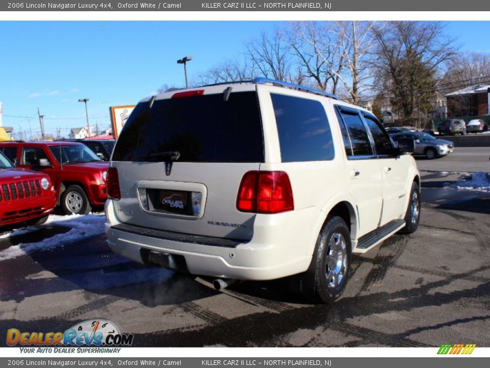 2006 Lincoln Navigator Luxury 4x4 Oxford White / Camel Photo #6