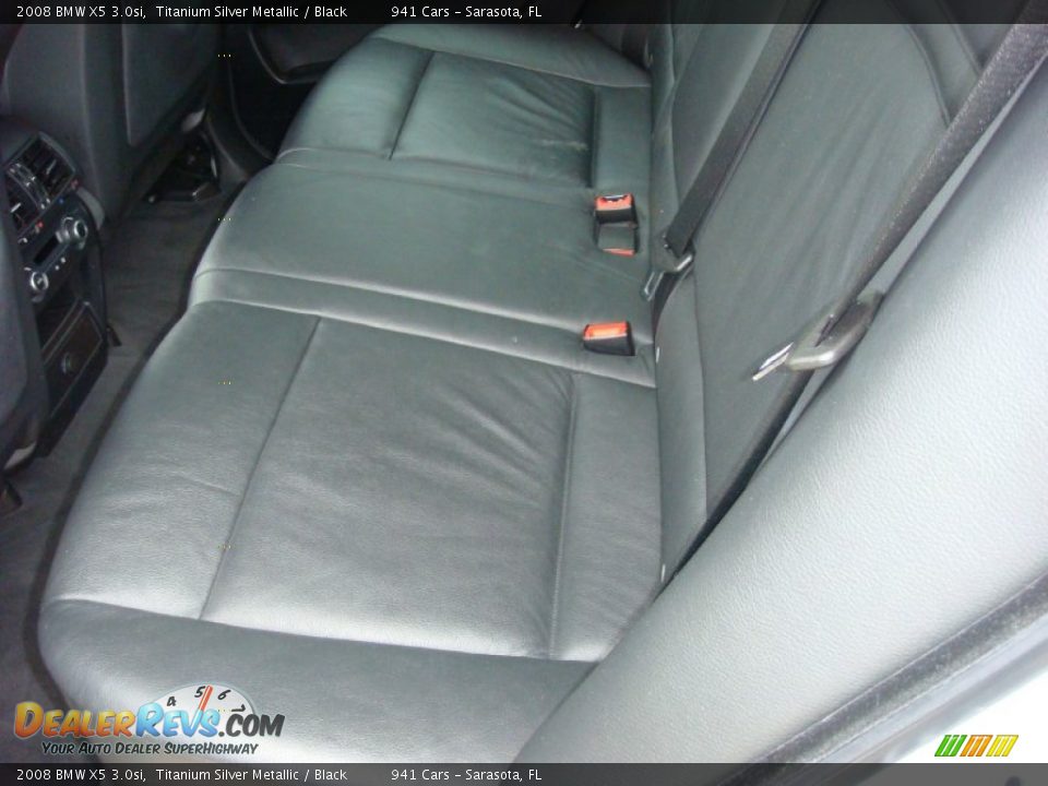 2008 BMW X5 3.0si Titanium Silver Metallic / Black Photo #13