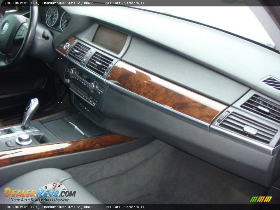 2008 BMW X5 3.0si Titanium Silver Metallic / Black Photo #20