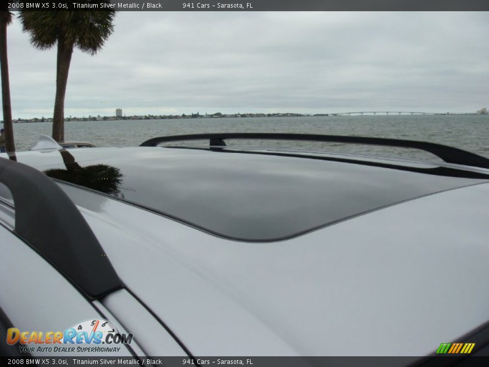 2008 BMW X5 3.0si Titanium Silver Metallic / Black Photo #21