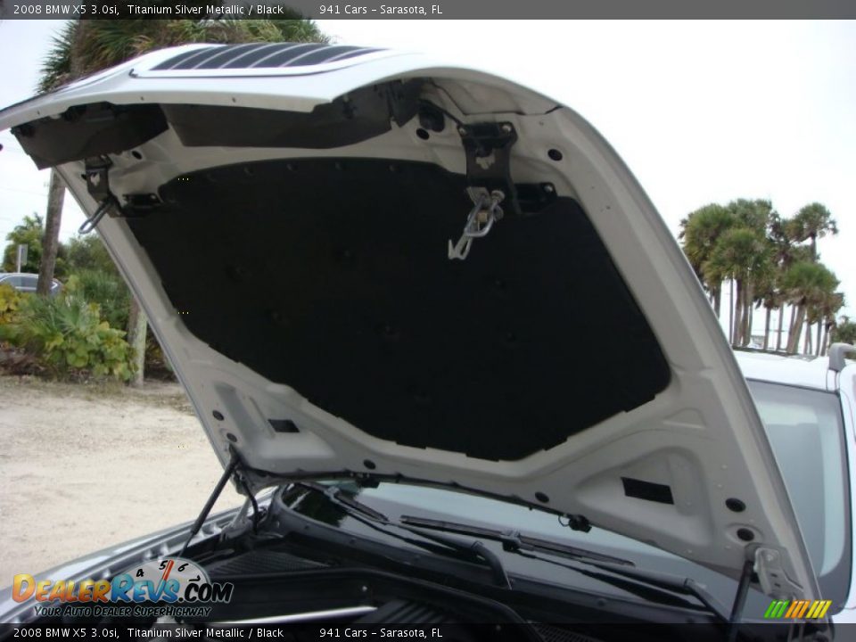 2008 BMW X5 3.0si Titanium Silver Metallic / Black Photo #26