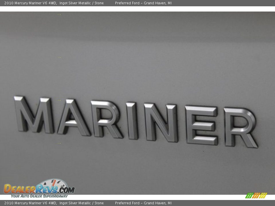 2010 Mercury Mariner V6 4WD Ingot Silver Metallic / Stone Photo #7
