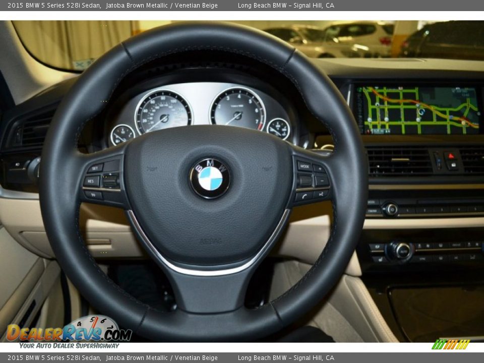 2015 BMW 5 Series 528i Sedan Jatoba Brown Metallic / Venetian Beige Photo #9