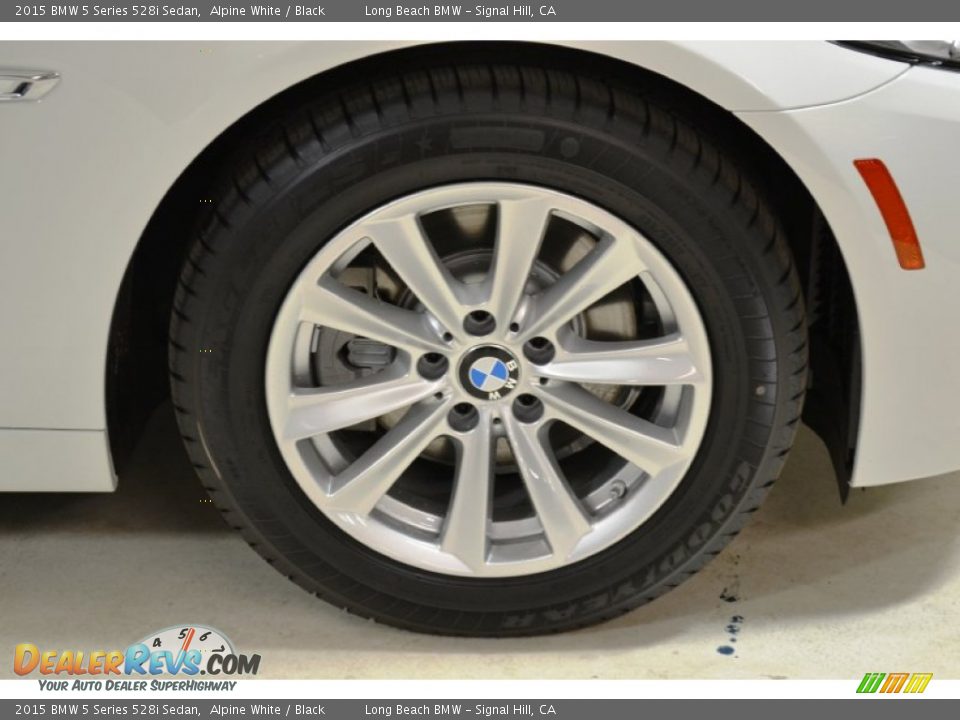 2015 BMW 5 Series 528i Sedan Alpine White / Black Photo #3