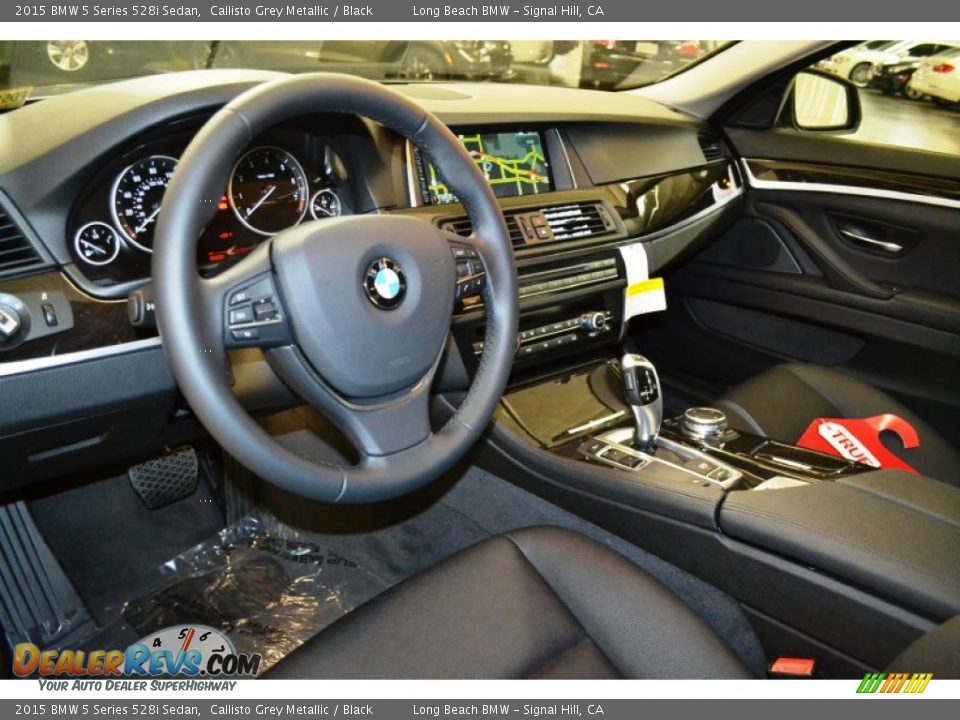 2015 BMW 5 Series 528i Sedan Callisto Grey Metallic / Black Photo #6