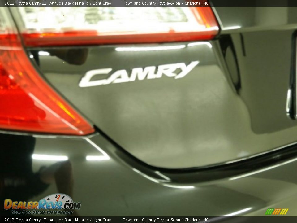 2012 Toyota Camry LE Attitude Black Metallic / Light Gray Photo #18