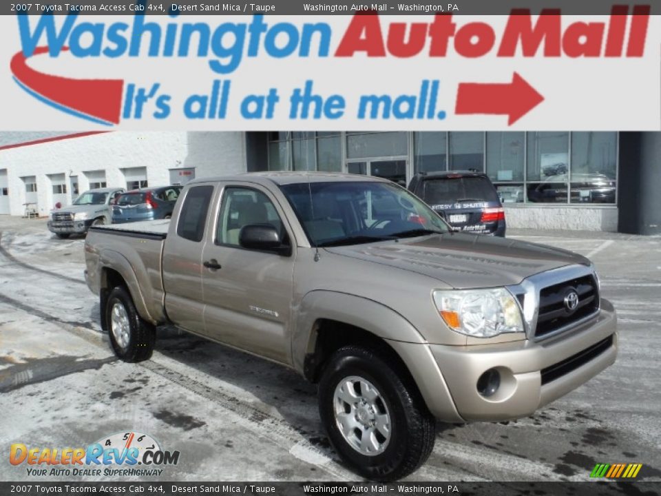 2007 Toyota Tacoma Access Cab 4x4 Desert Sand Mica / Taupe Photo #1