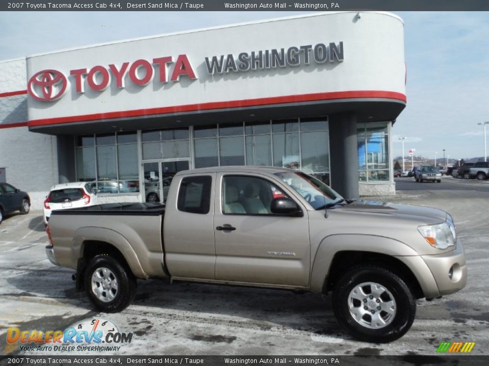 2007 Toyota Tacoma Access Cab 4x4 Desert Sand Mica / Taupe Photo #2