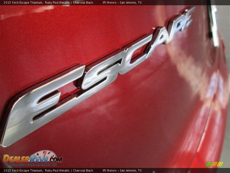 2015 Ford Escape Titanium Ruby Red Metallic / Charcoal Black Photo #6