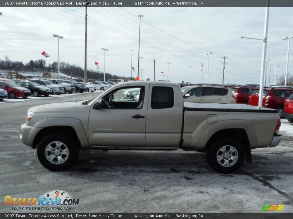 2007 Toyota Tacoma Access Cab 4x4 Desert Sand Mica / Taupe Photo #6