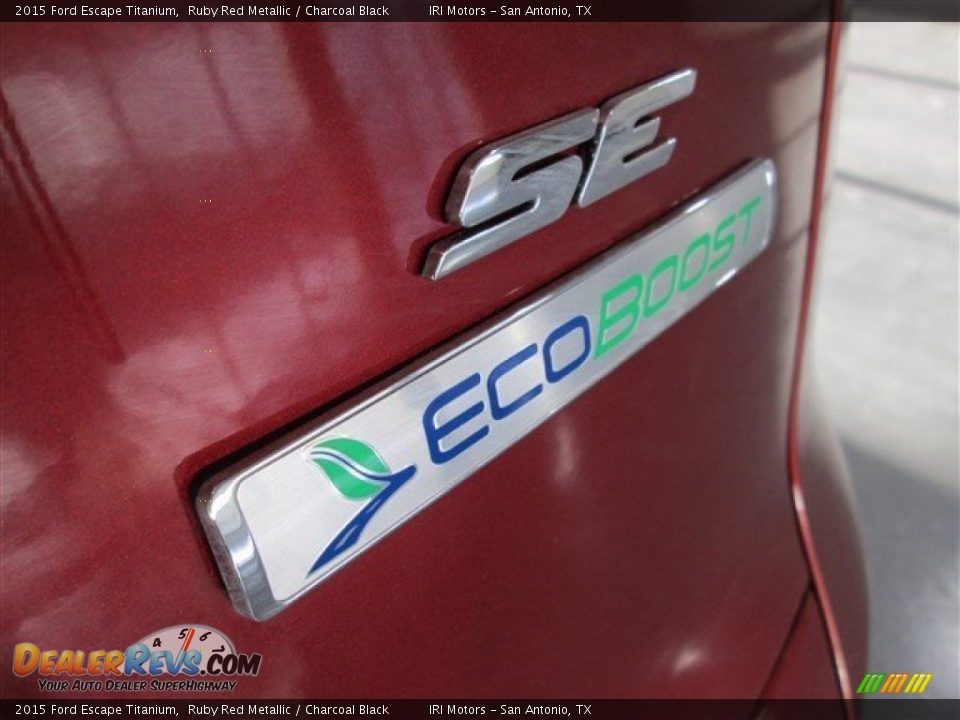 2015 Ford Escape Titanium Ruby Red Metallic / Charcoal Black Photo #7