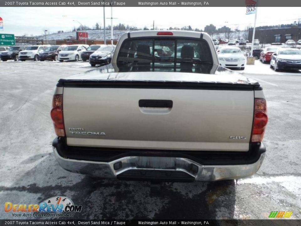2007 Toyota Tacoma Access Cab 4x4 Desert Sand Mica / Taupe Photo #7
