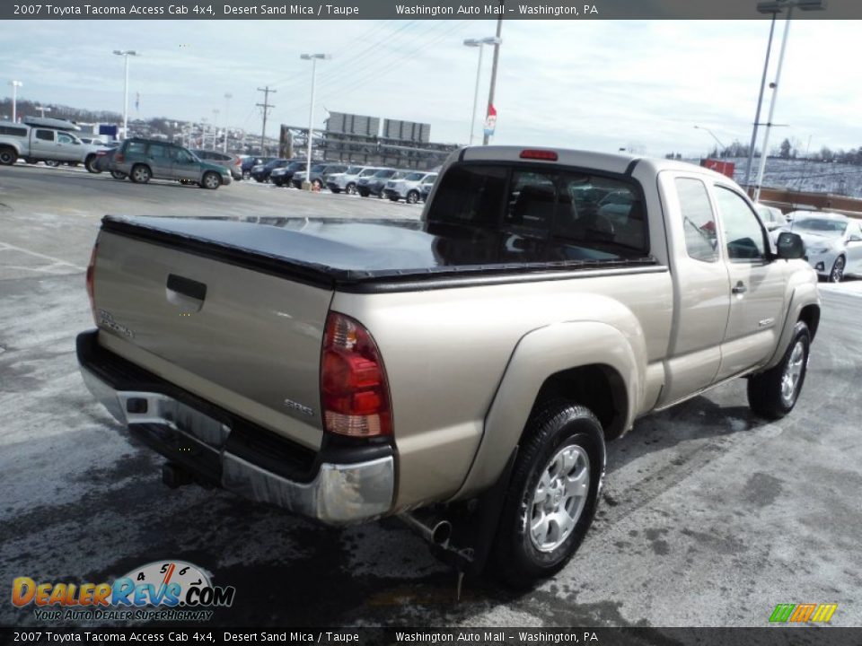 2007 Toyota Tacoma Access Cab 4x4 Desert Sand Mica / Taupe Photo #8