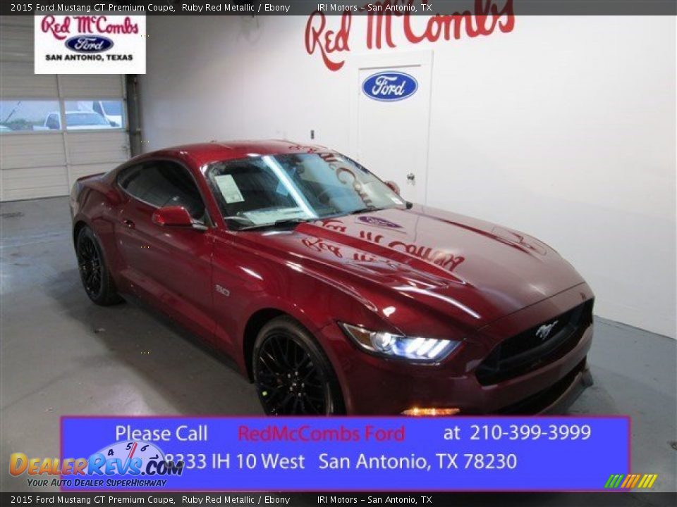 2015 Ford Mustang GT Premium Coupe Ruby Red Metallic / Ebony Photo #1