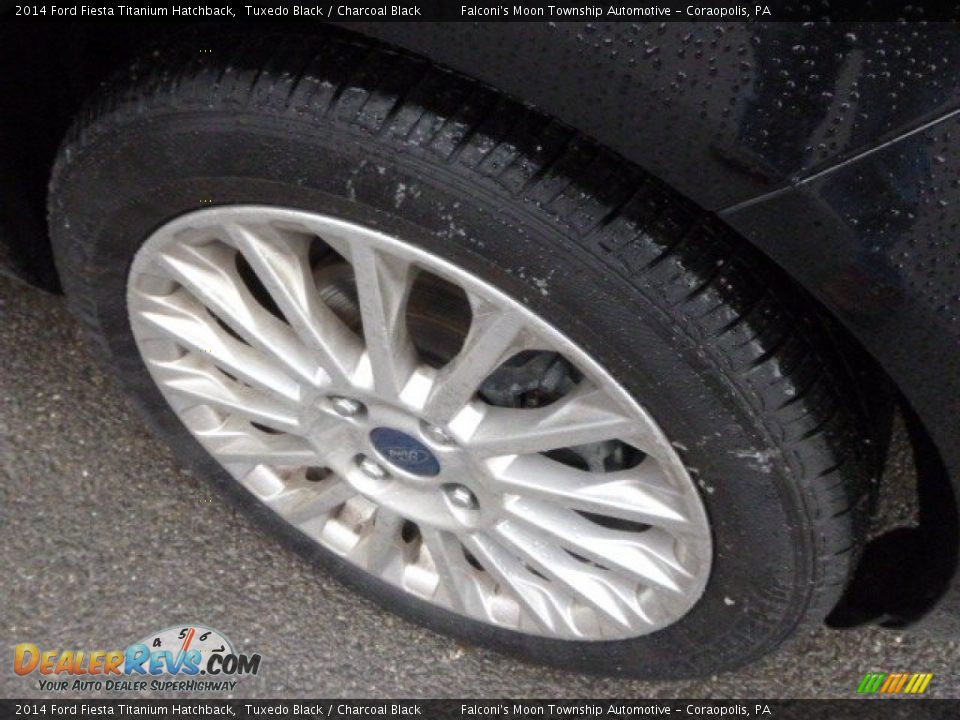 2014 Ford Fiesta Titanium Hatchback Tuxedo Black / Charcoal Black Photo #8