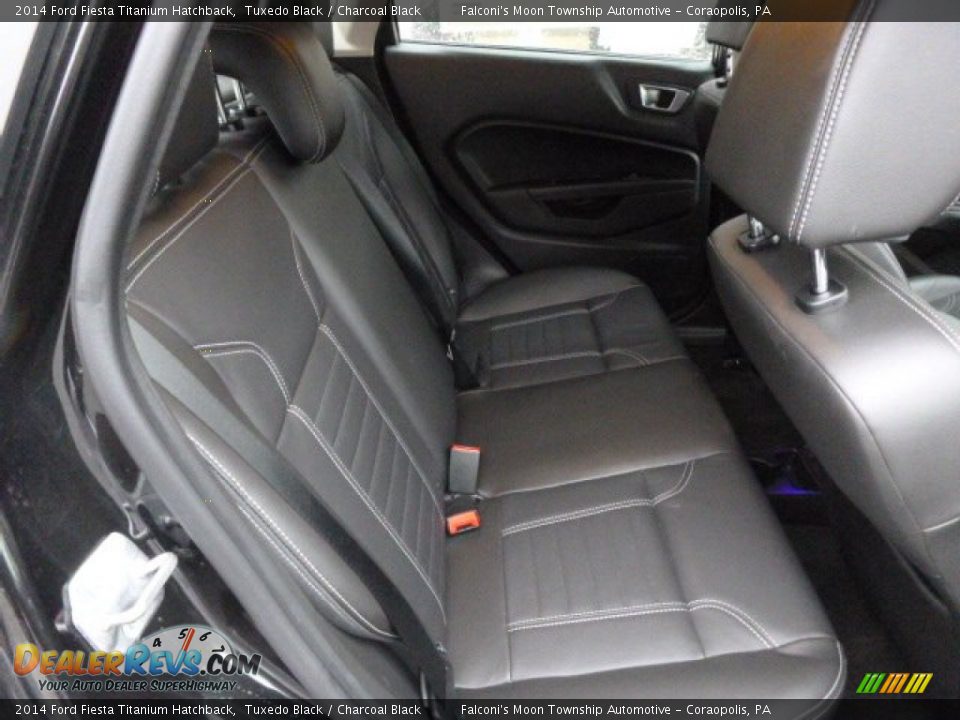 2014 Ford Fiesta Titanium Hatchback Tuxedo Black / Charcoal Black Photo #11