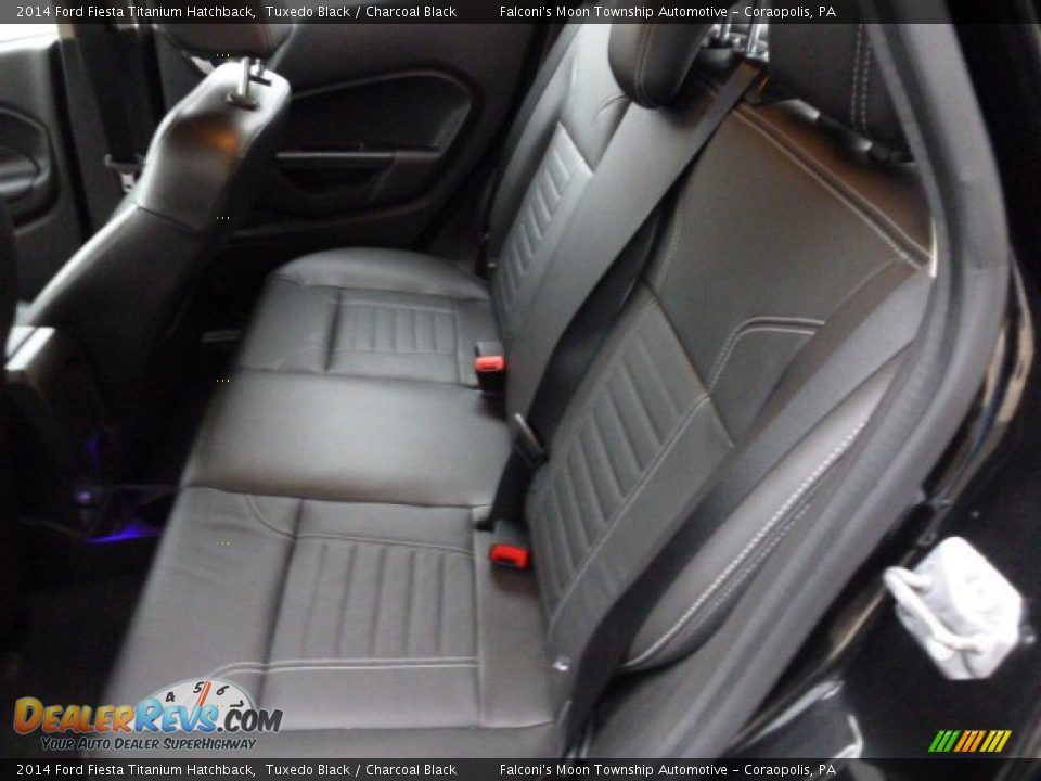 2014 Ford Fiesta Titanium Hatchback Tuxedo Black / Charcoal Black Photo #13