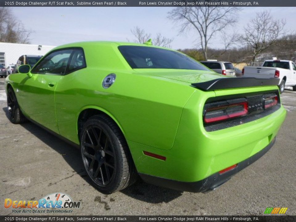 2015 Dodge Challenger R/T Scat Pack Sublime Green Pearl / Black Photo #3