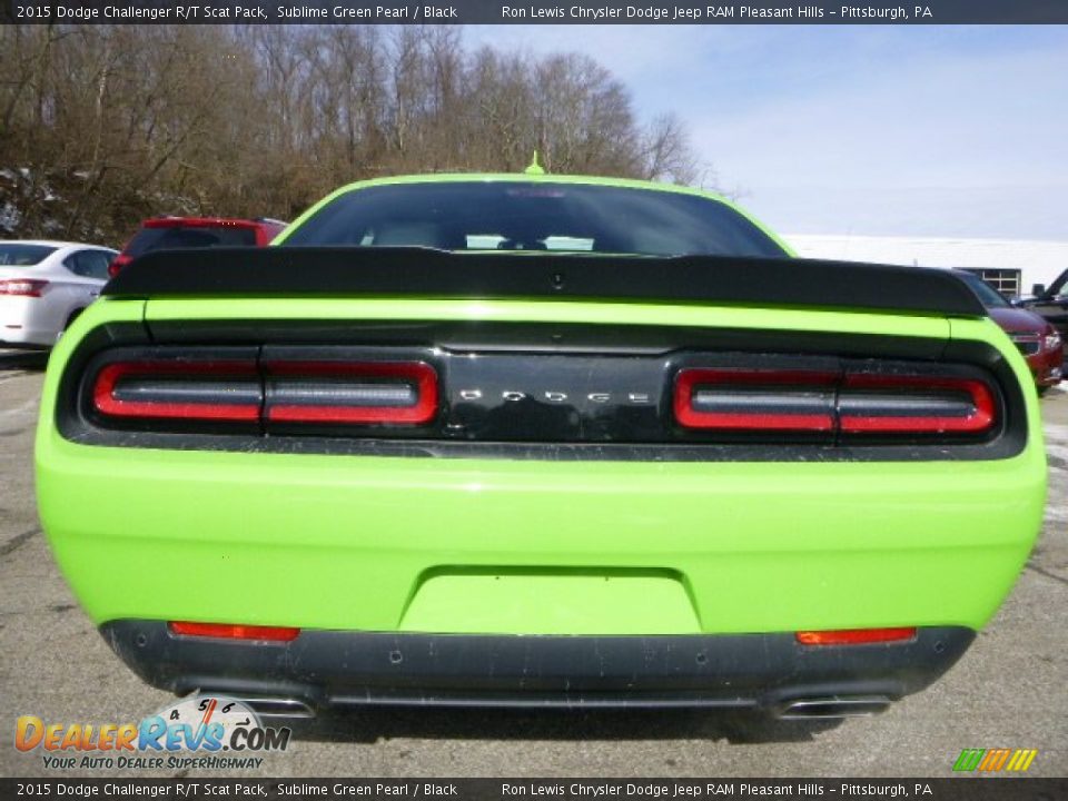 2015 Dodge Challenger R/T Scat Pack Sublime Green Pearl / Black Photo #4