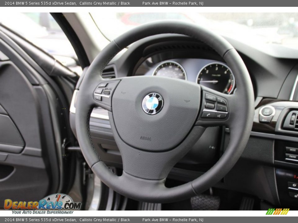 2014 BMW 5 Series 535d xDrive Sedan Steering Wheel Photo #19