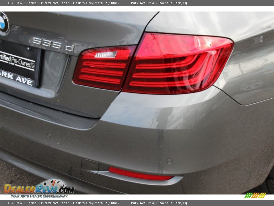 2014 BMW 5 Series 535d xDrive Sedan Callisto Grey Metallic / Black Photo #24