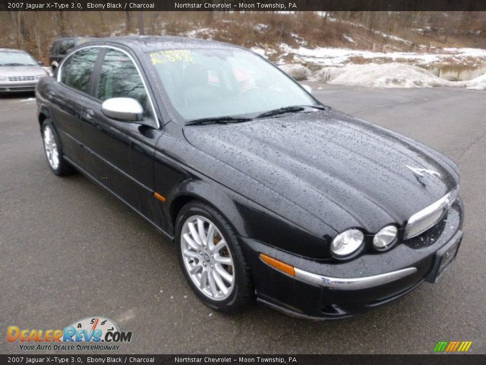 2007 Jaguar X-Type 3.0 Ebony Black / Charcoal Photo #5