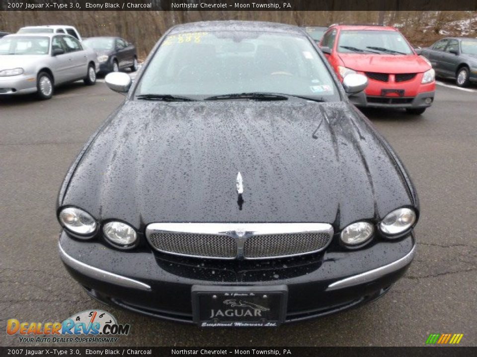2007 Jaguar X-Type 3.0 Ebony Black / Charcoal Photo #6
