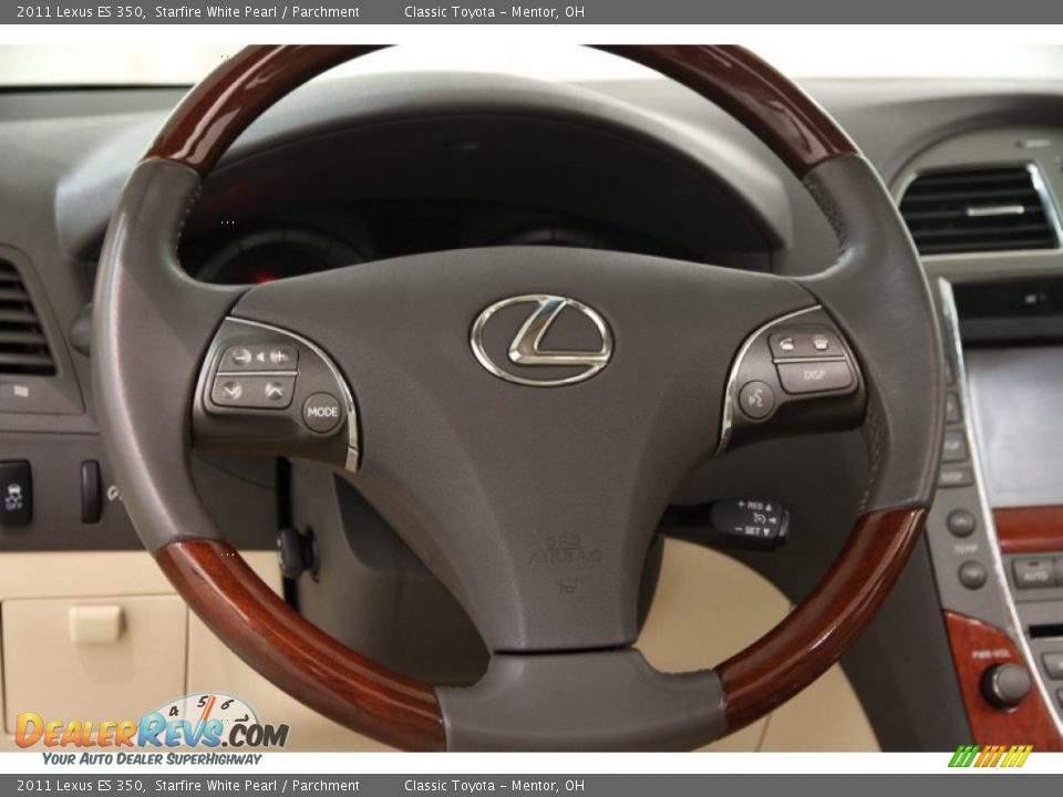 2011 Lexus ES 350 Starfire White Pearl / Parchment Photo #9