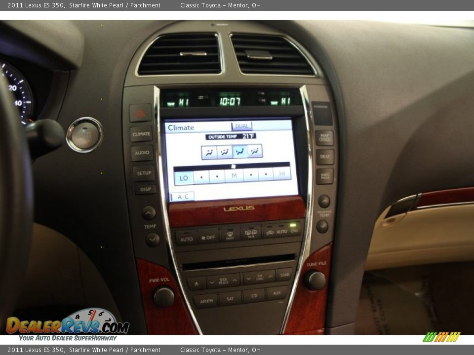 2011 Lexus ES 350 Starfire White Pearl / Parchment Photo #11