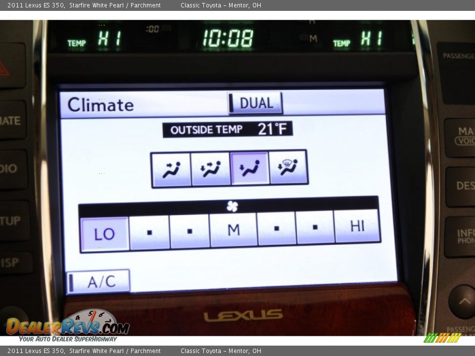 2011 Lexus ES 350 Starfire White Pearl / Parchment Photo #14