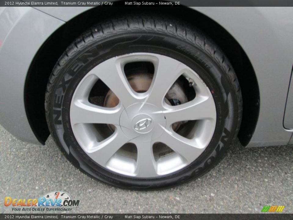 2012 Hyundai Elantra Limited Titanium Gray Metallic / Gray Photo #21