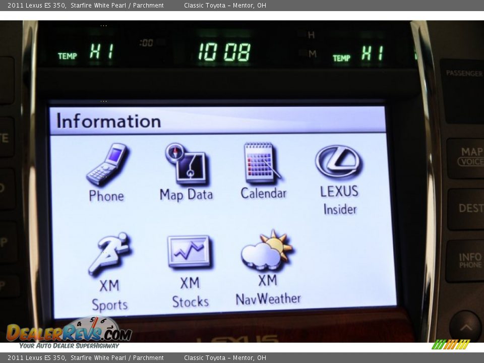 2011 Lexus ES 350 Starfire White Pearl / Parchment Photo #20