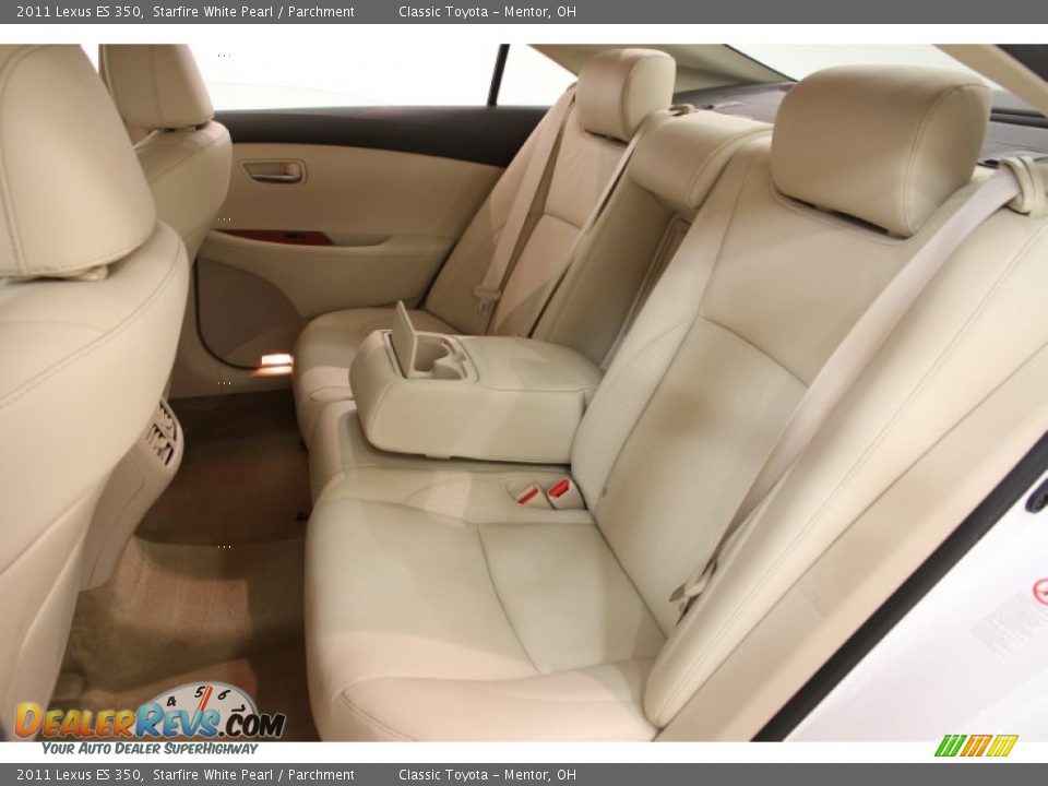 2011 Lexus ES 350 Starfire White Pearl / Parchment Photo #28
